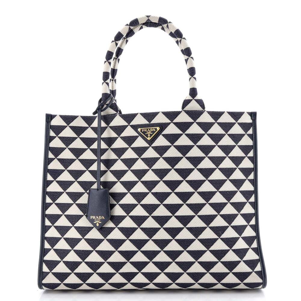 Prada Symbole Shopper Tote Jacquard #237088P23B